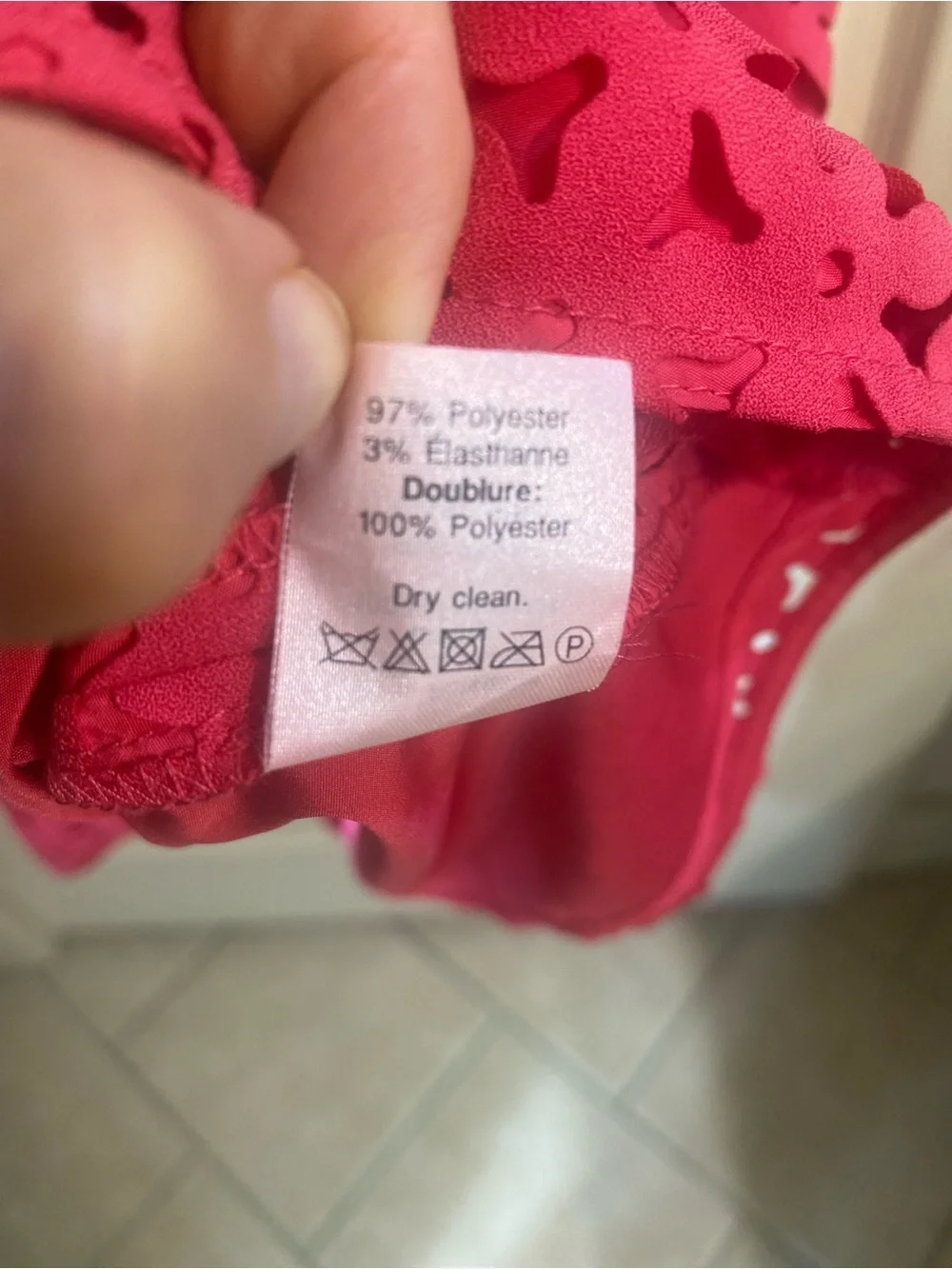 J. Crew Hot Pink Eyelet Midi Dress